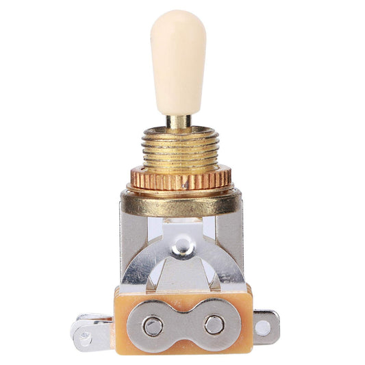 Okuyonic Selector de pastillas portátil con interruptor de tres posiciones, Interruptor Selector de Palanca para cualquier técnico de guitarra para guitarristas(Yellow hat)