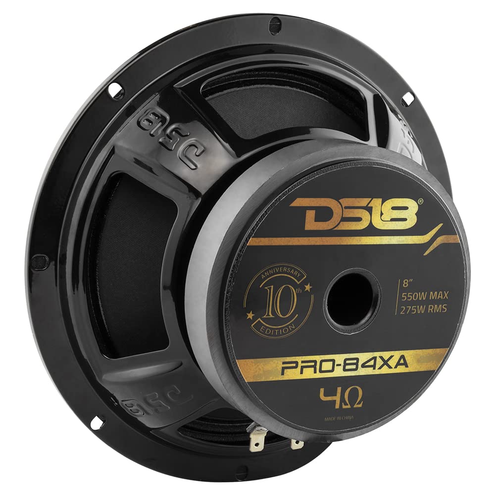 Altavoz 8 Pulgadas DS18 Edición Especial 10 Aniversario Rojo para Sistema de Sonido Estéreo de Coche o Camión
