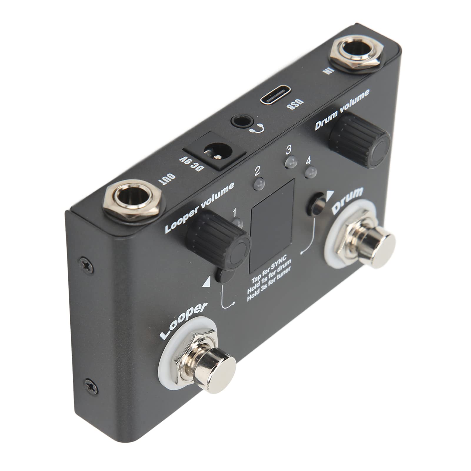 Efecto de bucle, caja de ritmos Looper Pedal Sensible Afinación precisa Metal Alta resistencia para equipos de audio