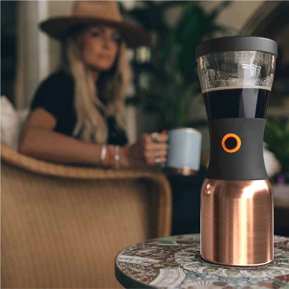 Cafetera Fría Portátil Asobu Acero Inoxidable Con Aislamiento Al Vacío