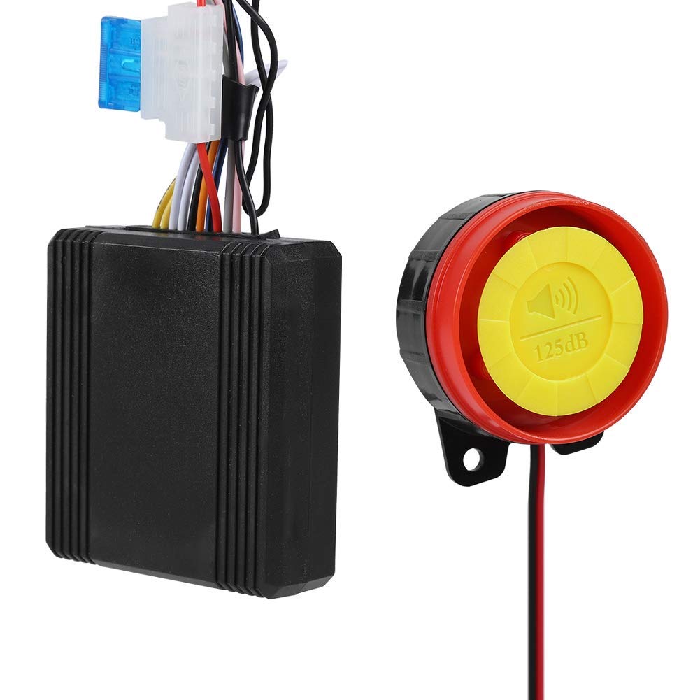 Alarma Antirrobo Universal Tangxi Moto Negro con Mando a Distancia 125dB y Sensibilidad Ajustable para Motocicleta