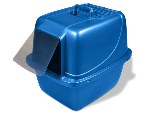 Caja de Arena Van Ness Gris con Capucha para Gato