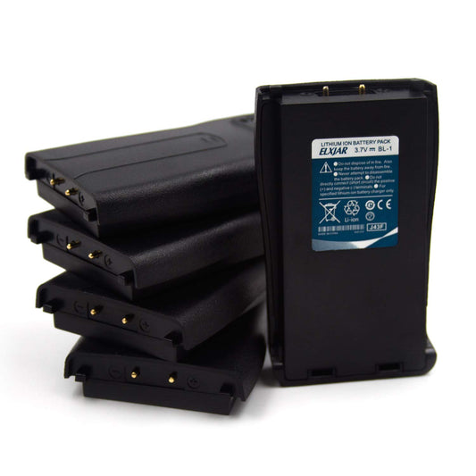 Batería Recargable elxjar Negra de Repuesto para Radios Baofeng y Retevis