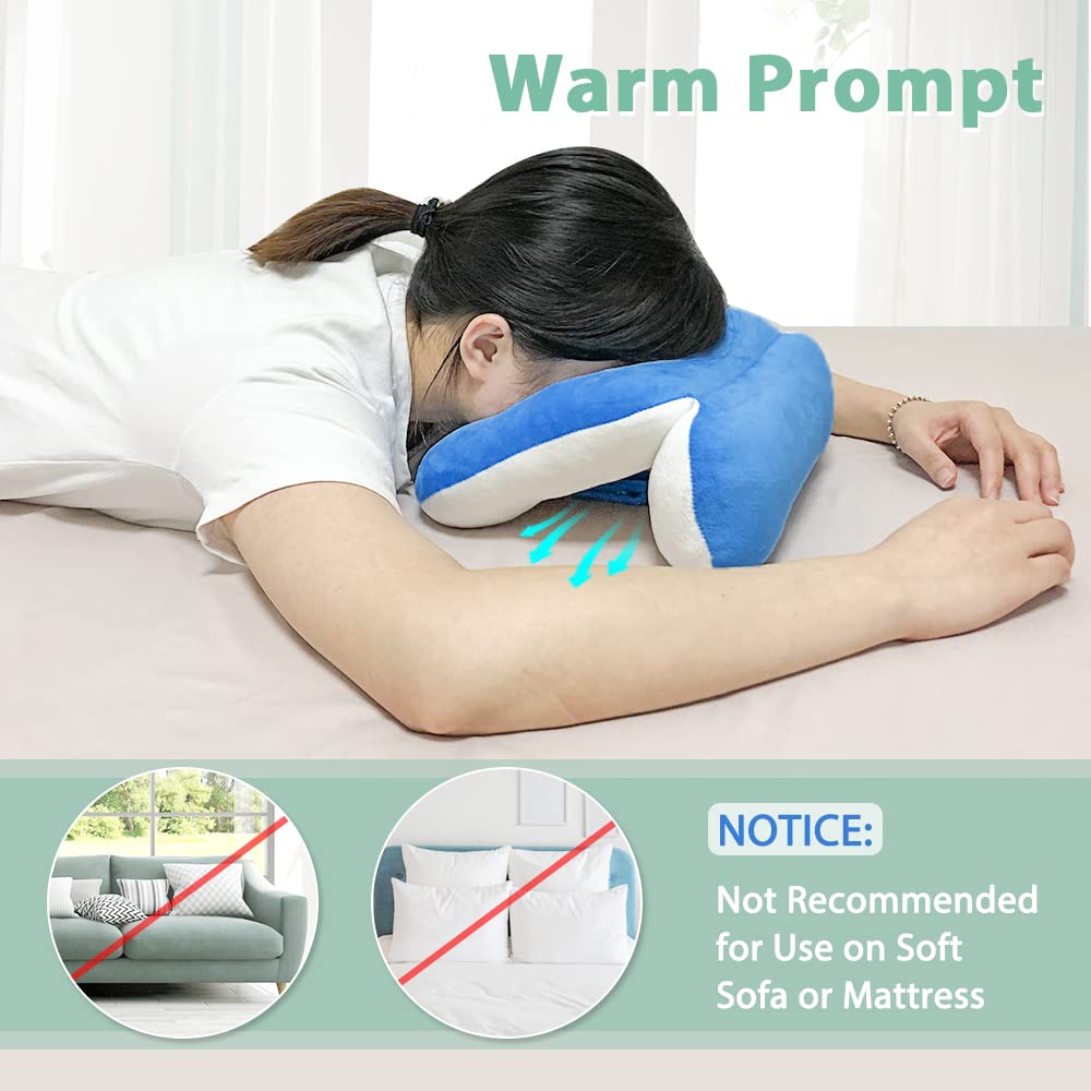 Almohada Facial con Agujero para la Cara, Ideal para Después de Cirugía Ocular y Descanso en Posición Boca Abajo