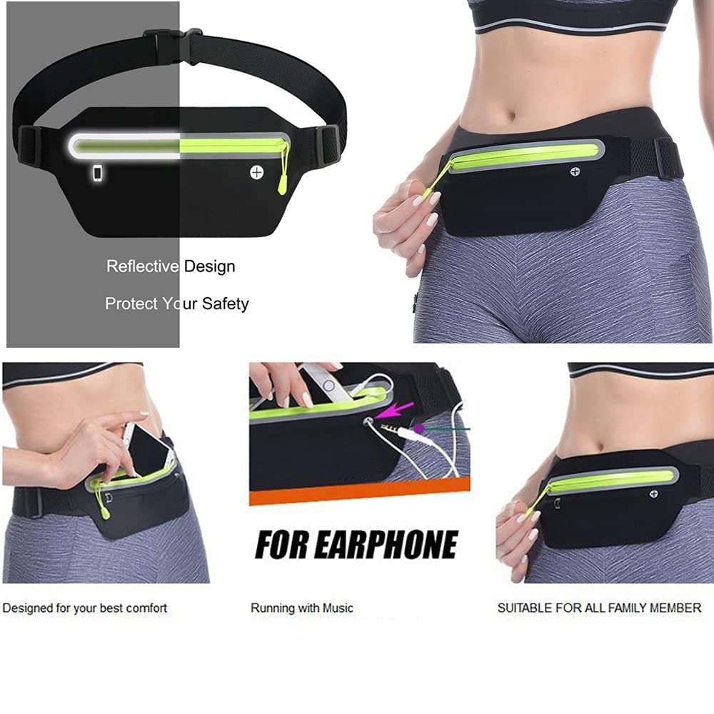 Cinturón para Correr Yomym Negro Mediano