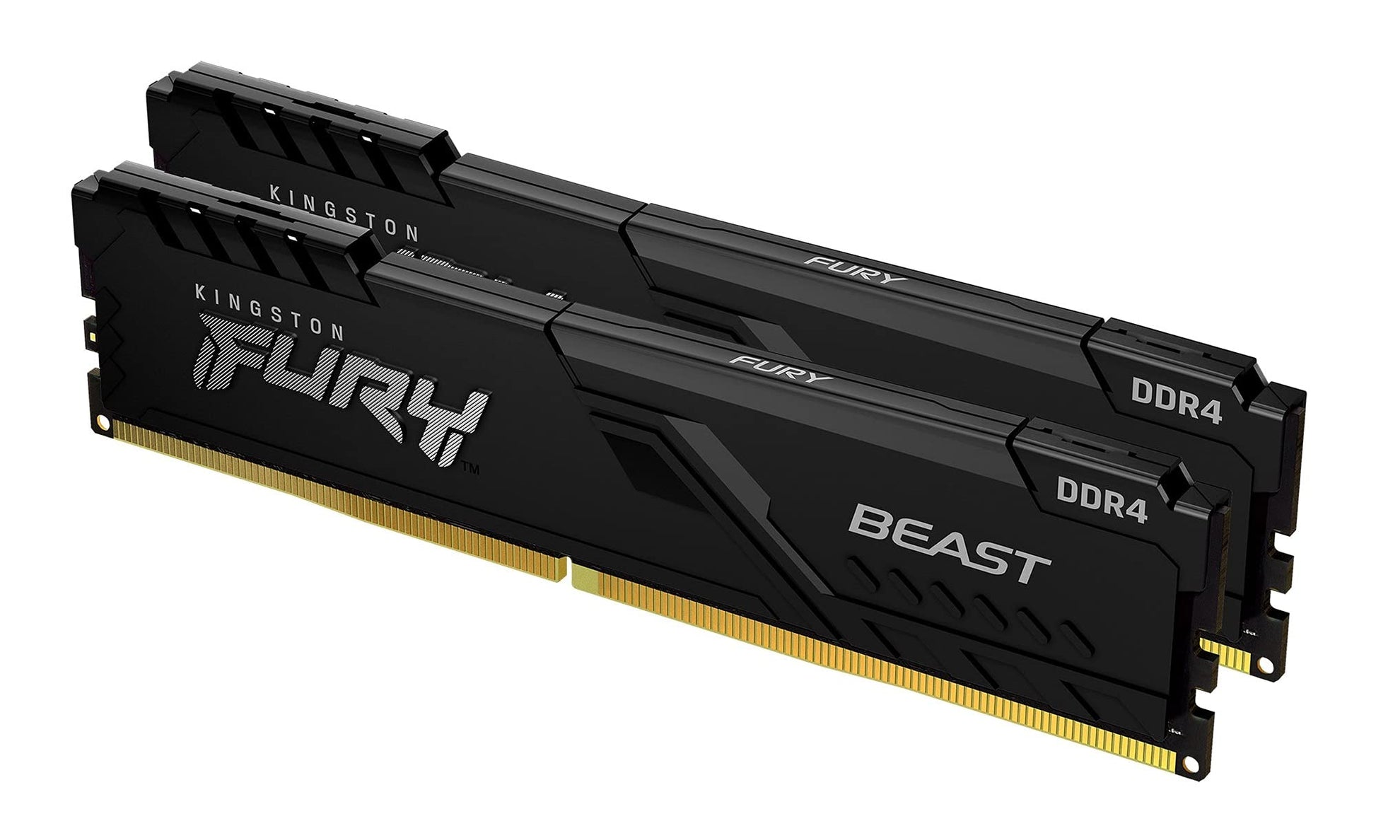 Kingston Fury Beast DDR4, Memoria Gamer Para PC, Capacidad: 16GB Kit (2x8GB), Frecuencia: 3200Mhz, Latencia: CL 16, Factor de Forma: DIMM 288-Pin, Color: Negro, Numero de Parte: KF432C16BBK2/16