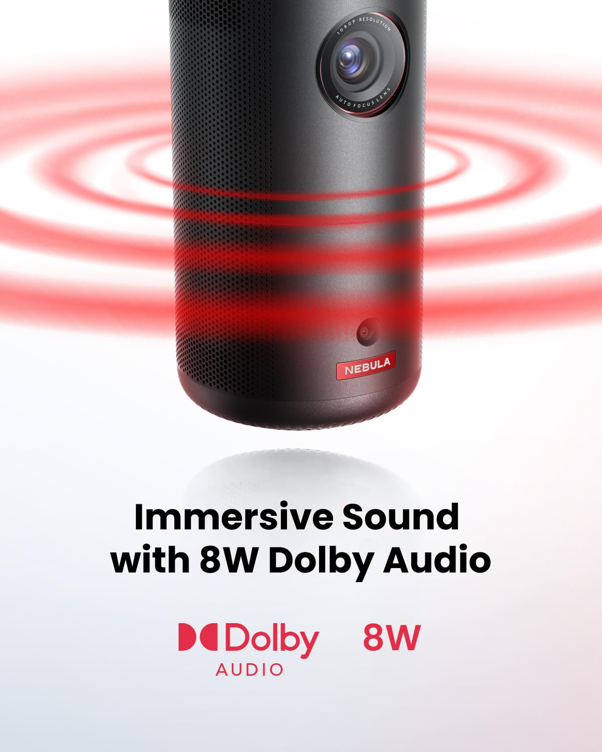 Proyector Portátil Anker Nebula Enfoque Automático para Google TV 1080p Negro