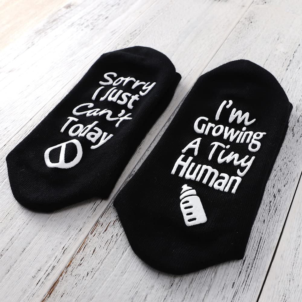 Calcetines para el embarazo, regalo para madres embarazadas, día de la madre, Negro-1, One Size