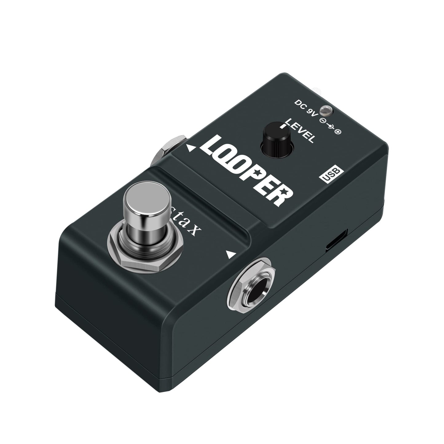 Pedal Looper Stax ooperL Estéreo Compacto Chasis de Metal Control de un Botón