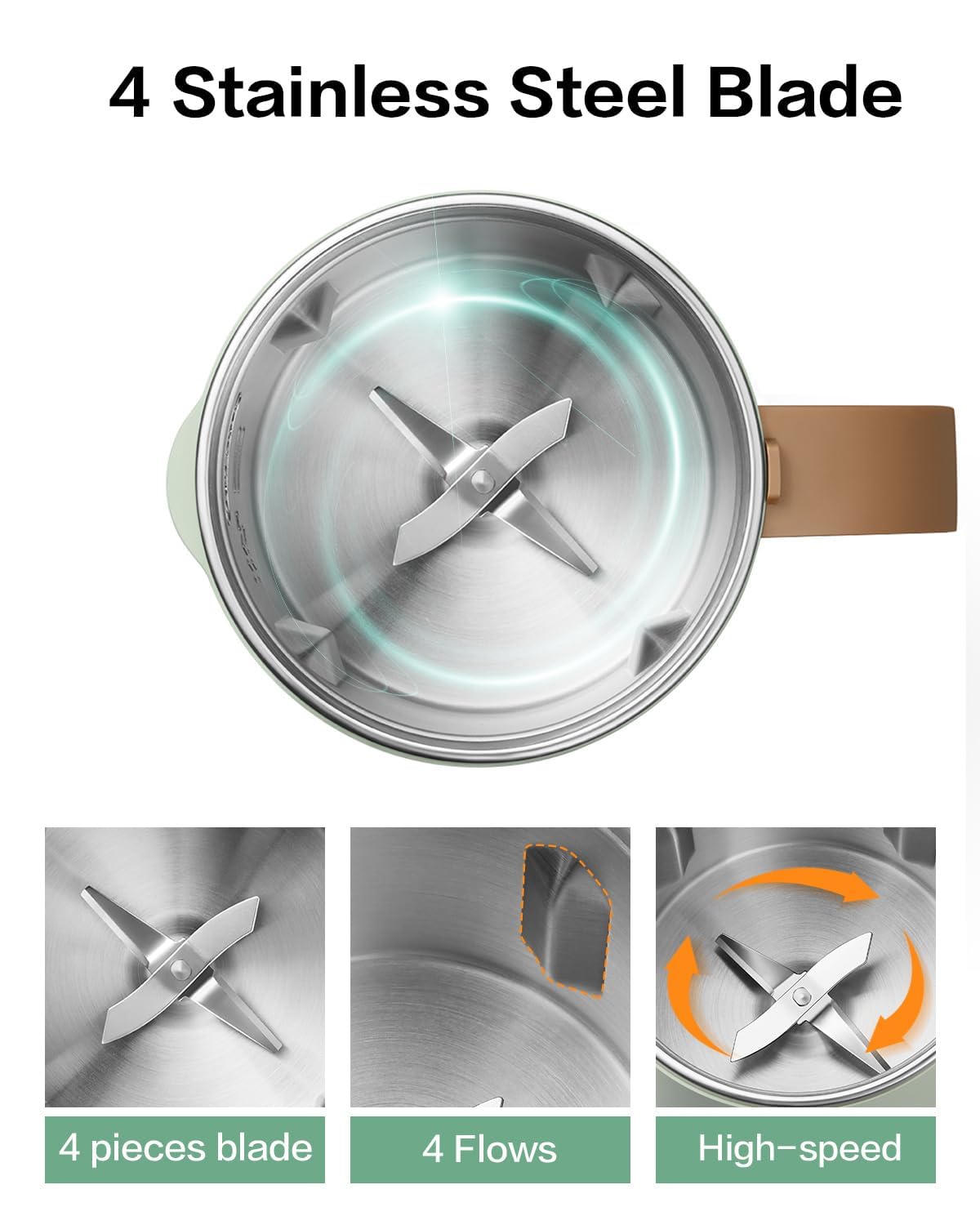 Máquina Automática de Leche de Nueces MOKKOM 20 Onzas para Bebidas de Soja, Almendra y Coco