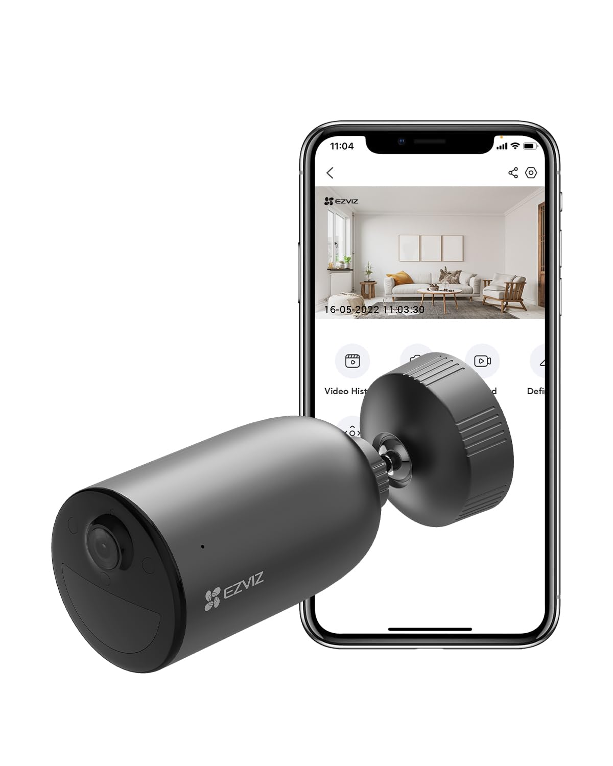 Cámara de Batería EZVIZ 2K Panorámica con Seguimiento Automático Visión Nocturna y Detección de Movimiento Exterior