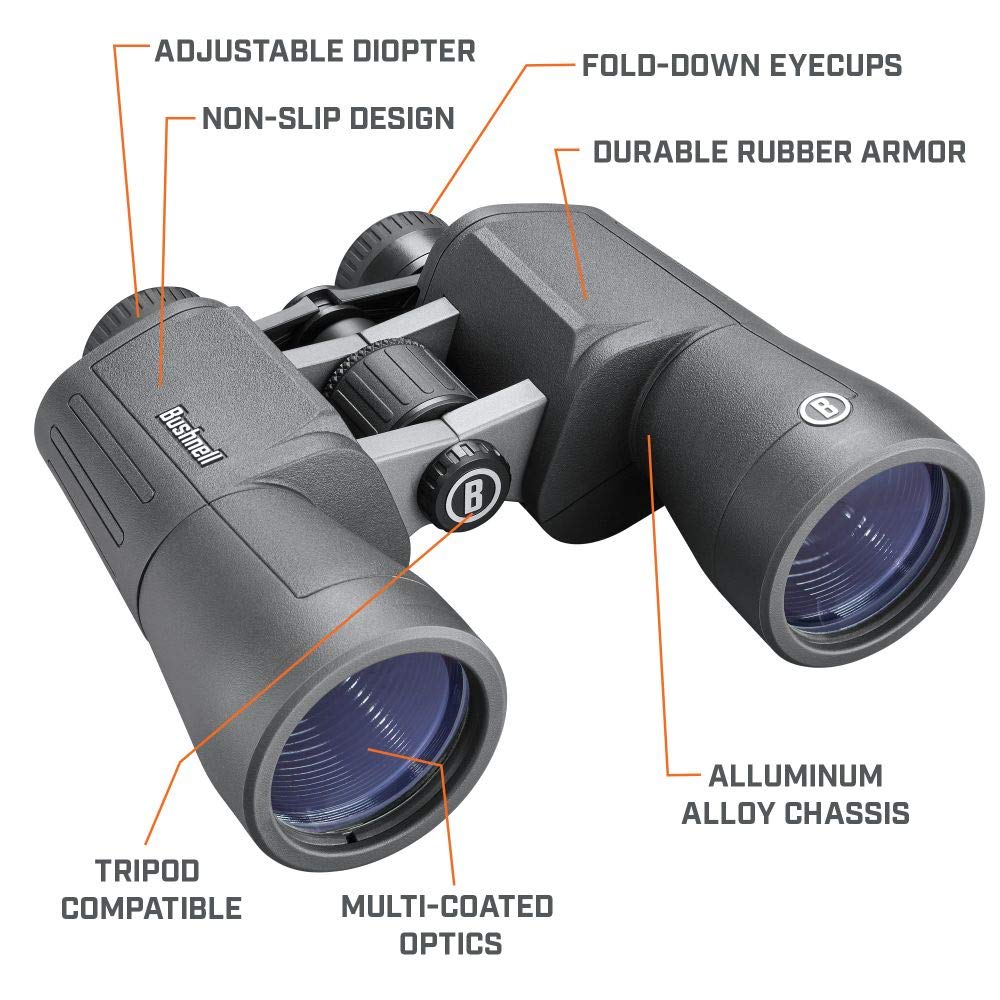 Bushnell PowerView 2 Binoculars_12x50_PWV1250 Gris