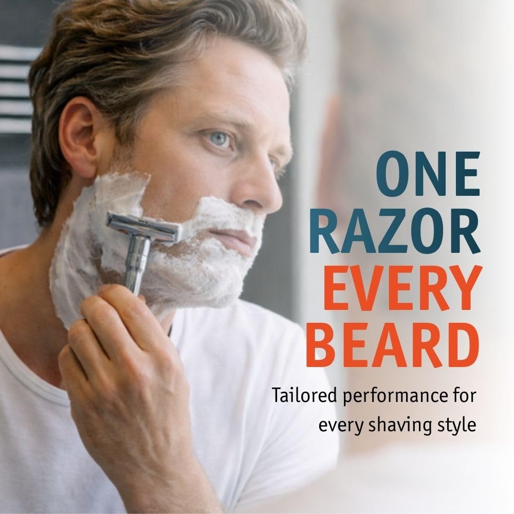 Merkur FUTUR Adjustable Safety Razor, Chrome Finish