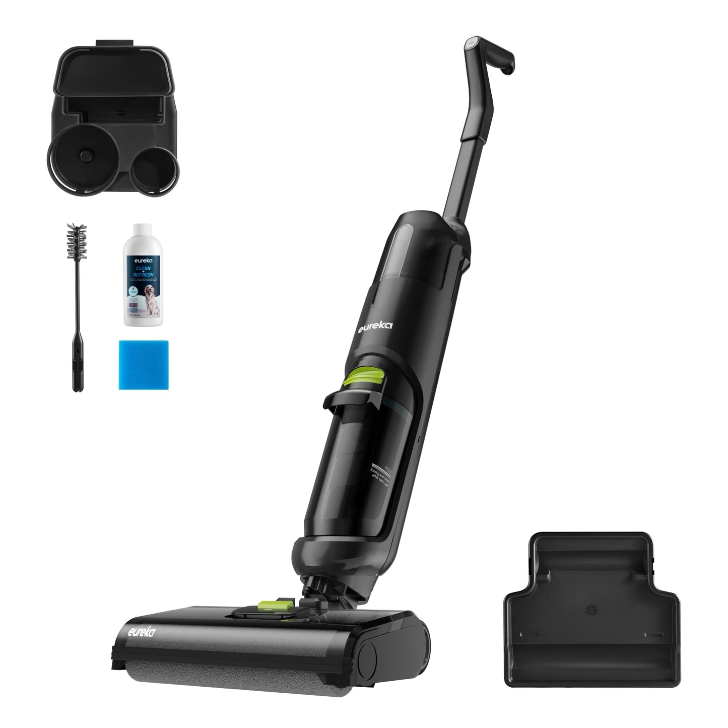 Aspiradora Eureka Negra con Sistema de Autolimpieza para Suelos de Madera y Mascotas