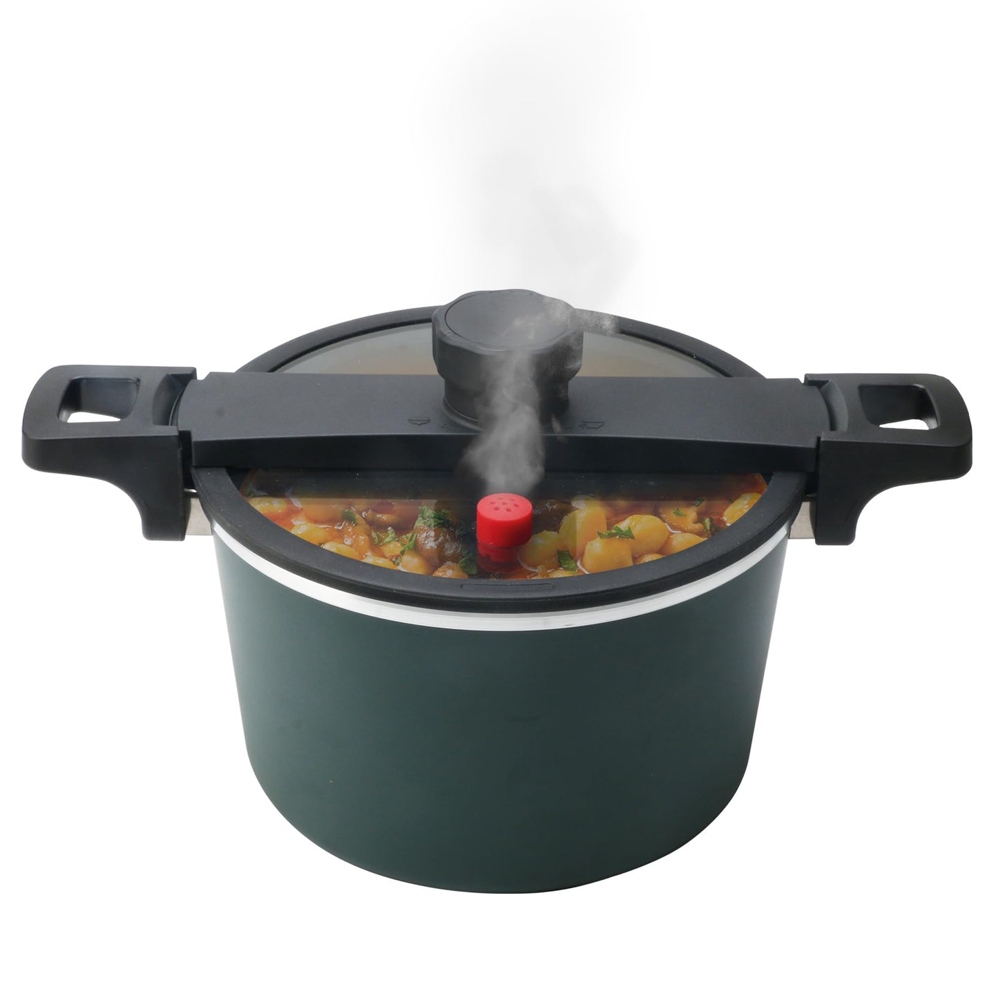 Olla de Presión MasterChef Hukën Express Plus Plata Alta Durabilidad 5L Anti-Adherente