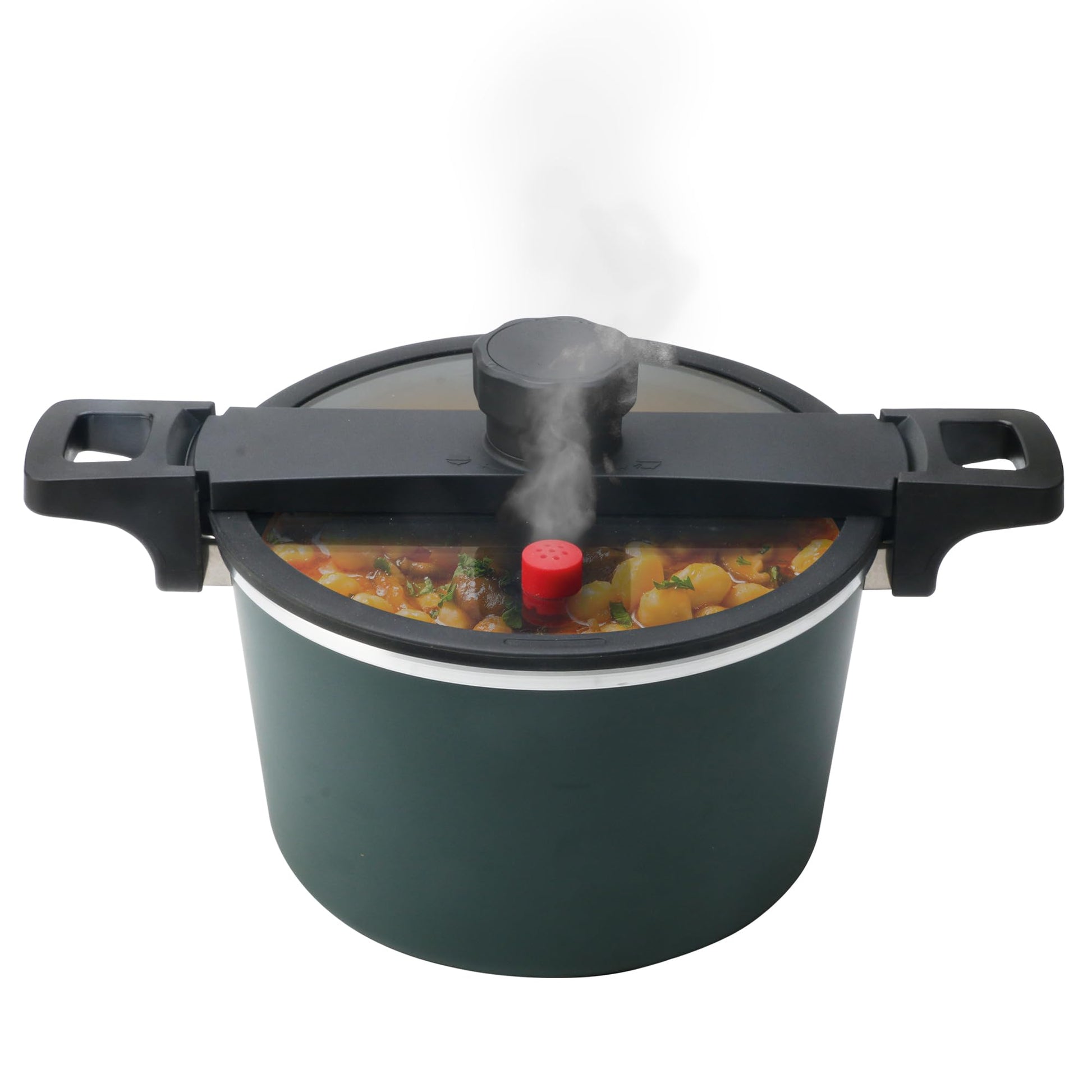Olla de Presión MasterChef Hukën Express Plus Plata Alta Durabilidad 5L Anti-Adherente