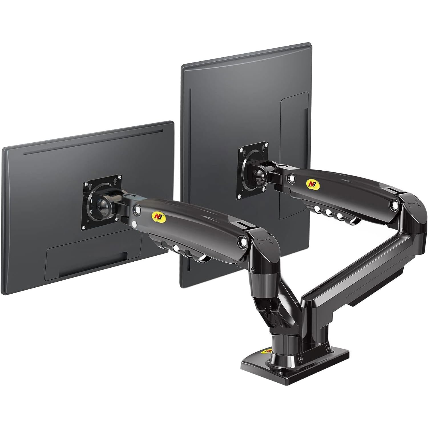 Soporte Hidráulico MORNWELL Negro para Monitor de 17 a 27 Pulgadas Ergonómico con Movimiento Completo