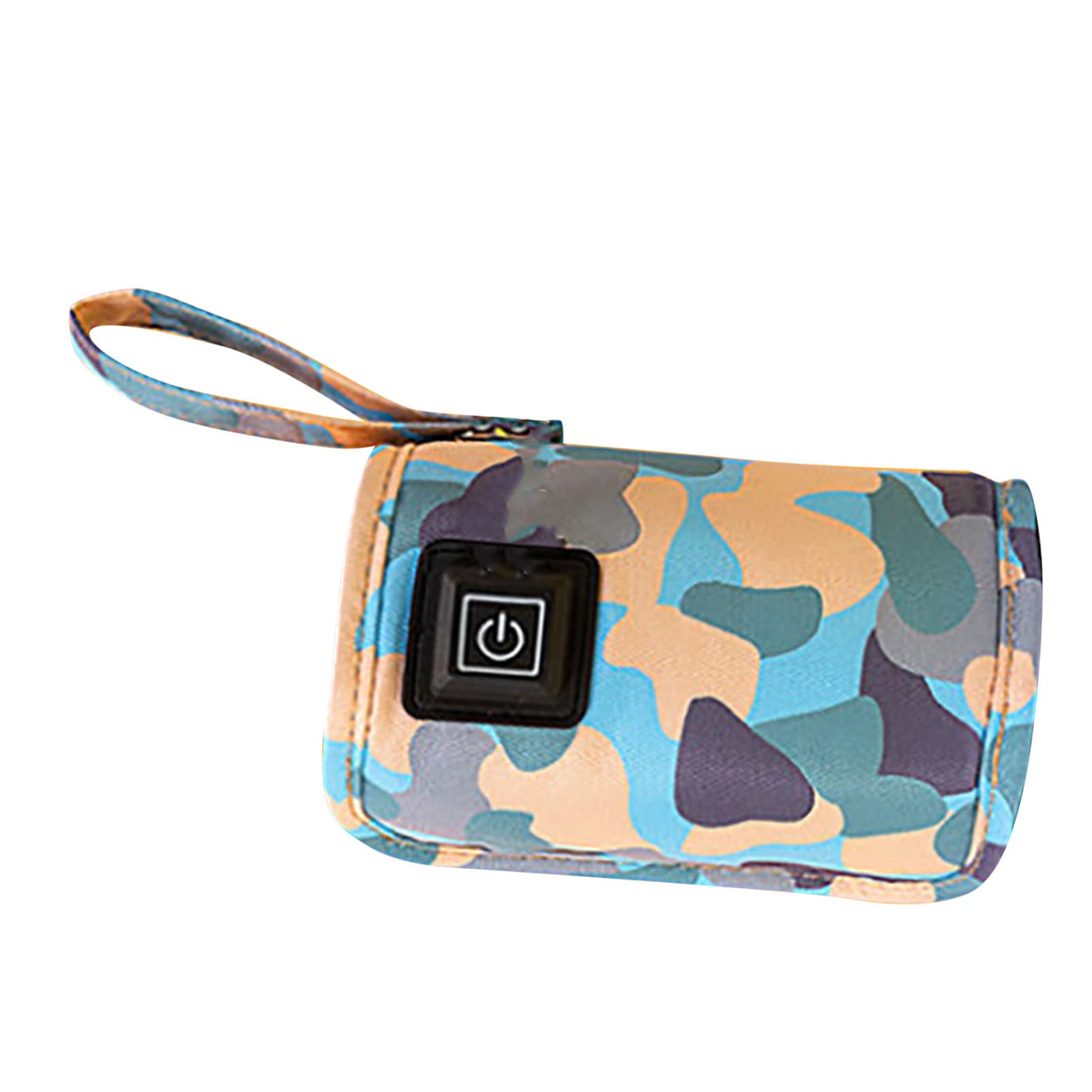 Bolsa térmica para biberones de bebé, con USB, tamaño ajustable, portátil, para exteriores, 5 V, 2 A, color azul
