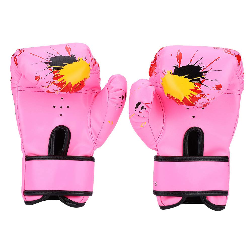 Guantes de Boxeo para niños de Poliuretano para Sparring y Entrenamiento, para niños de 2 a 11 años, Color Rosa Equipo Deportivo Infantil