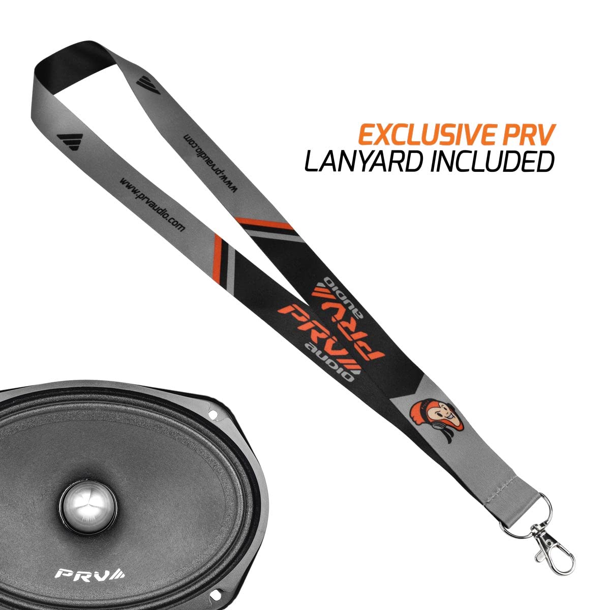 PRV AUDIO 2 altavoces 69MR500-4 Bullet de rango medio de 15.24 x 22.86 cm, 500 vatios, potencia máxima de 4 ohmios, alto rendimiento, con 1 cordón exclusivo (2 altavoces)