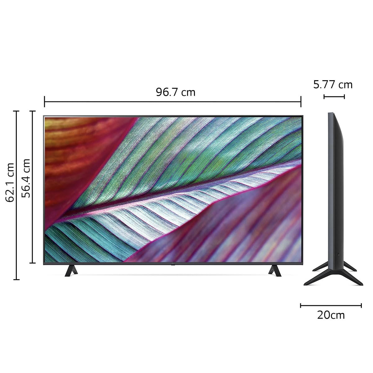 LG Pantalla UHD AI ThinQ 43" 4K Smart TV 43UR78009SB