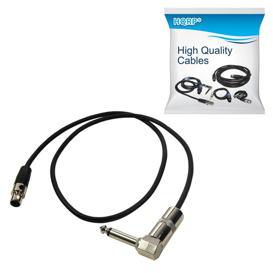 HQRP - Mini conector de 4 pines TA4F a ángulo recto de 1/4 pulgadas de repuesto para Shure WA304 compatible con AXT100 T1G UT1 SC1 BLX1 PG1 PGX1 GLXD1 QLXD1 SLX1 FP1 ULXD1 UR1 Tr