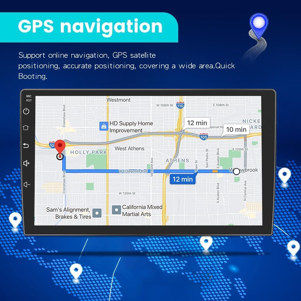 Radio de coche Android 13 compatible con Ford Escape 2013-2016 con cámara inversa, visualización táctil de 9 pulgadas con GPS/FM/WiFi/cámara inversa, compatible con SWC Wireless CarPlay Android Auto