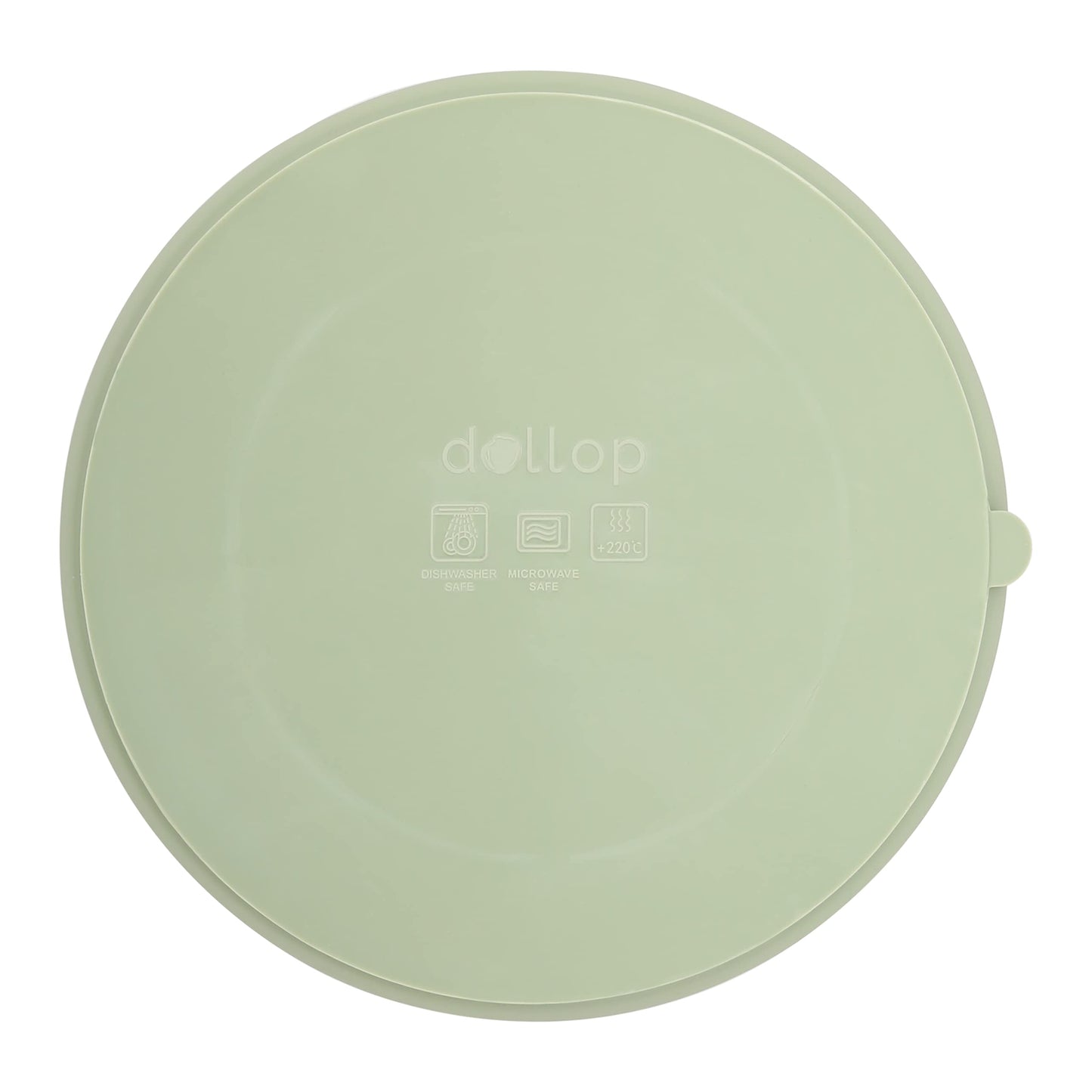 Placa de Succión de Silicona Dollop Eucalipto Suave apta para Lavaplatos y Microondas