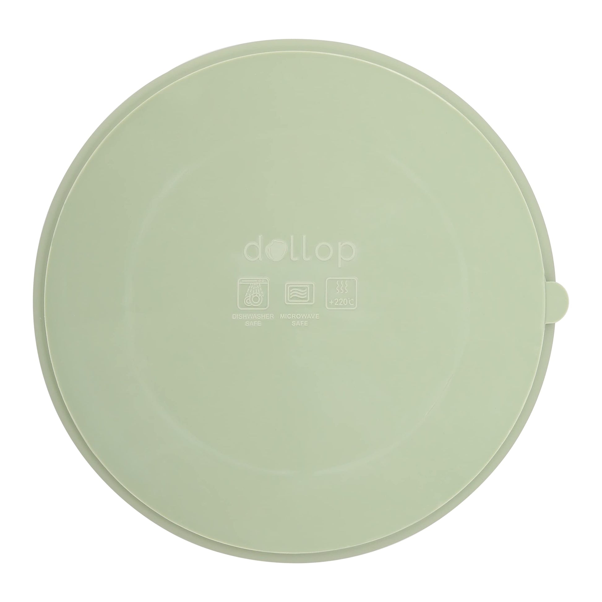 Placa de Succión de Silicona Dollop Eucalipto Suave apta para Lavaplatos y Microondas