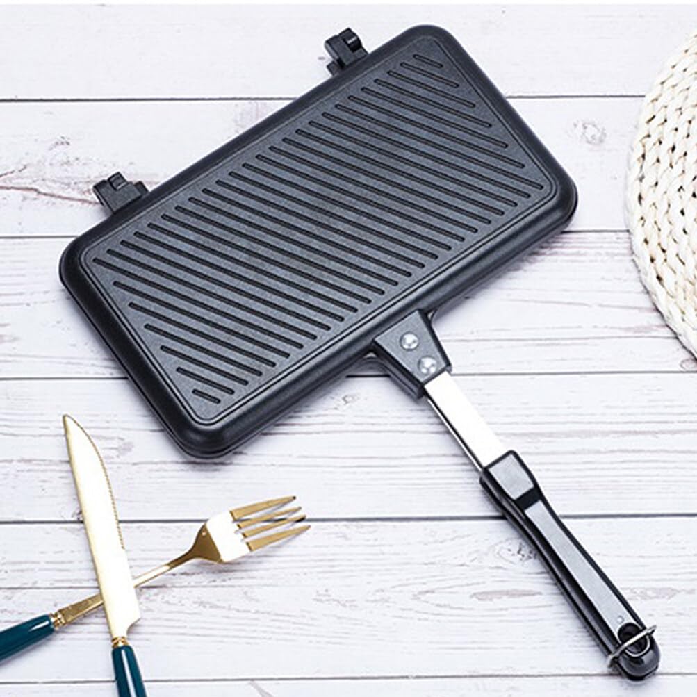 Healvian Molde Para Sándwich Sartén Profunda Desayuno Tortilla Japonesa Sartén Para Hacer Tortillas Tostadora De Sándwich Máquina De Rollo De Huevo Casa De Multifunción Aluminio