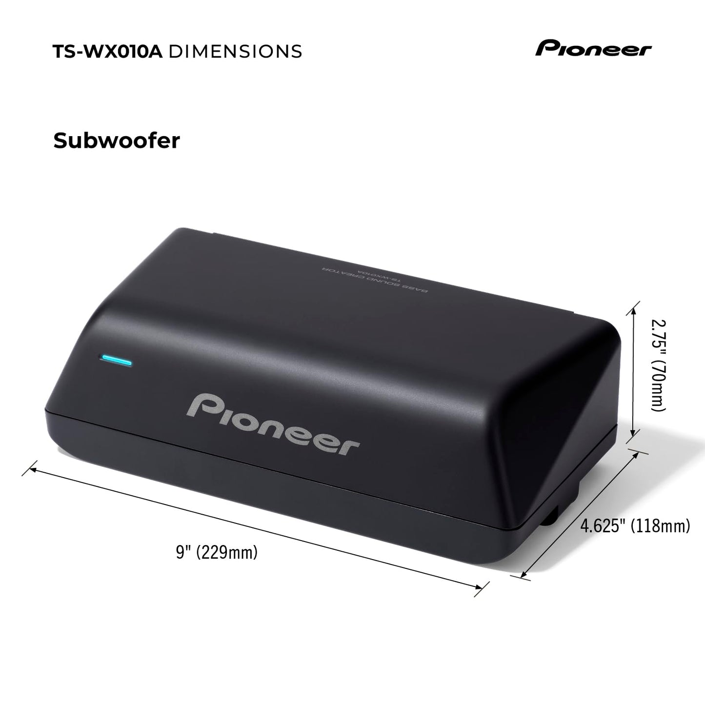 Pioneer Subwoofer Activo con 160 Watts máximos