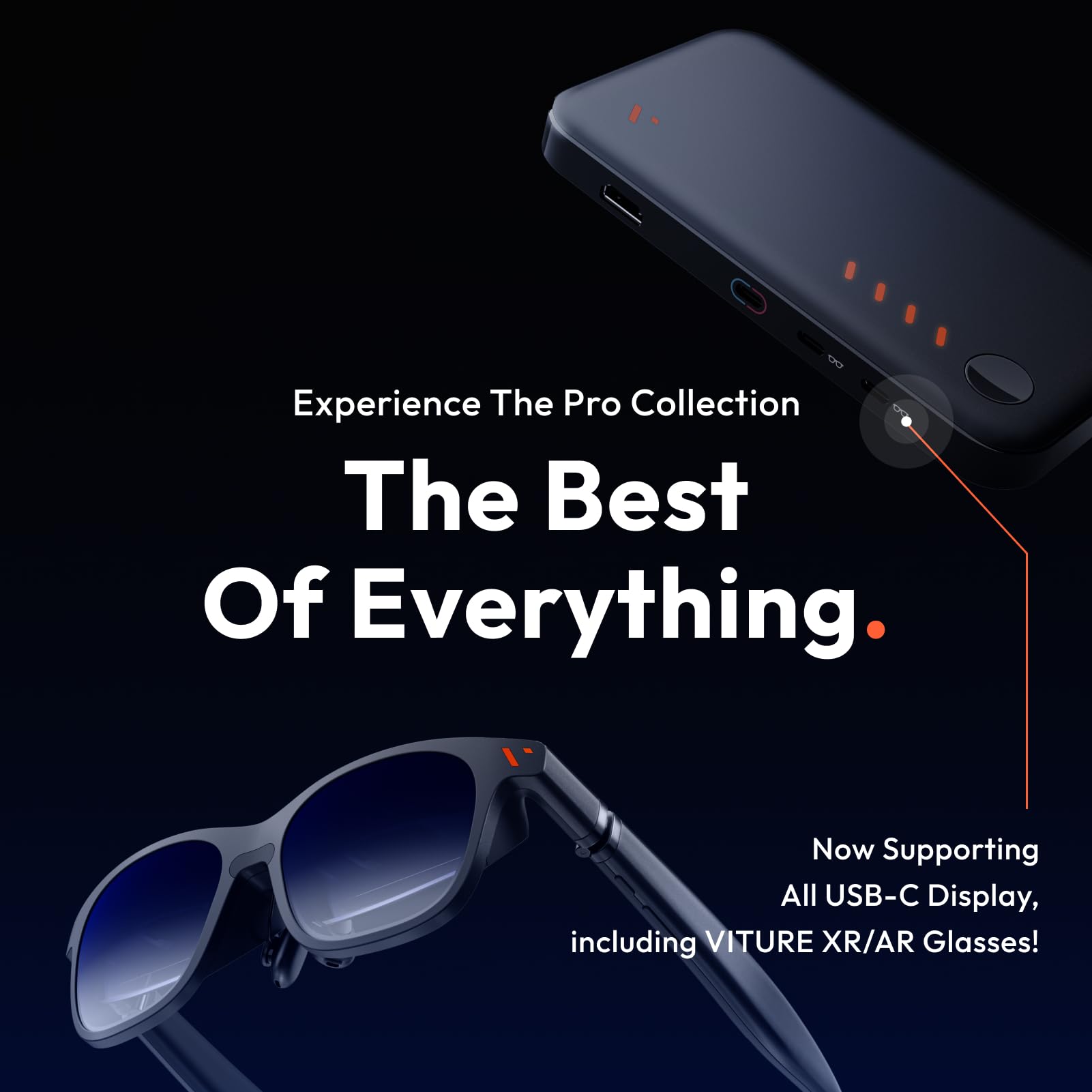Base Móvil Pro VITURE Negro Compatible con Playstation y Switch para Juegos Cooperativos y Contenido 2D y 3D