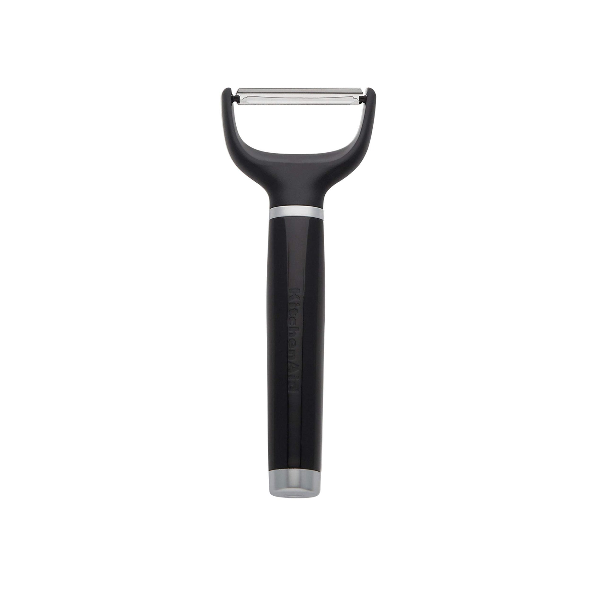 KitchenAid Pelador en Y con mango ergonómico y hoja de un solo filo, apto para lavaplatos con cubierta protectora