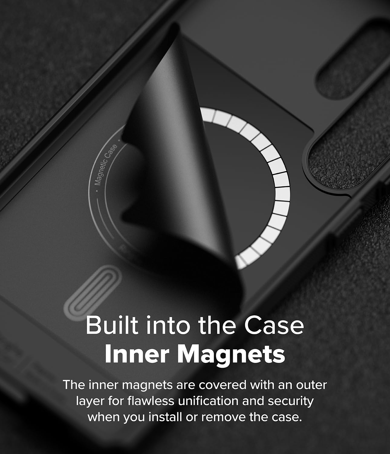 Funda Protectora Ringke Camo Black Resistente Antigolpes y Antihuellas para Samsung Galaxy S25 Ultra Compatible con MagSafe