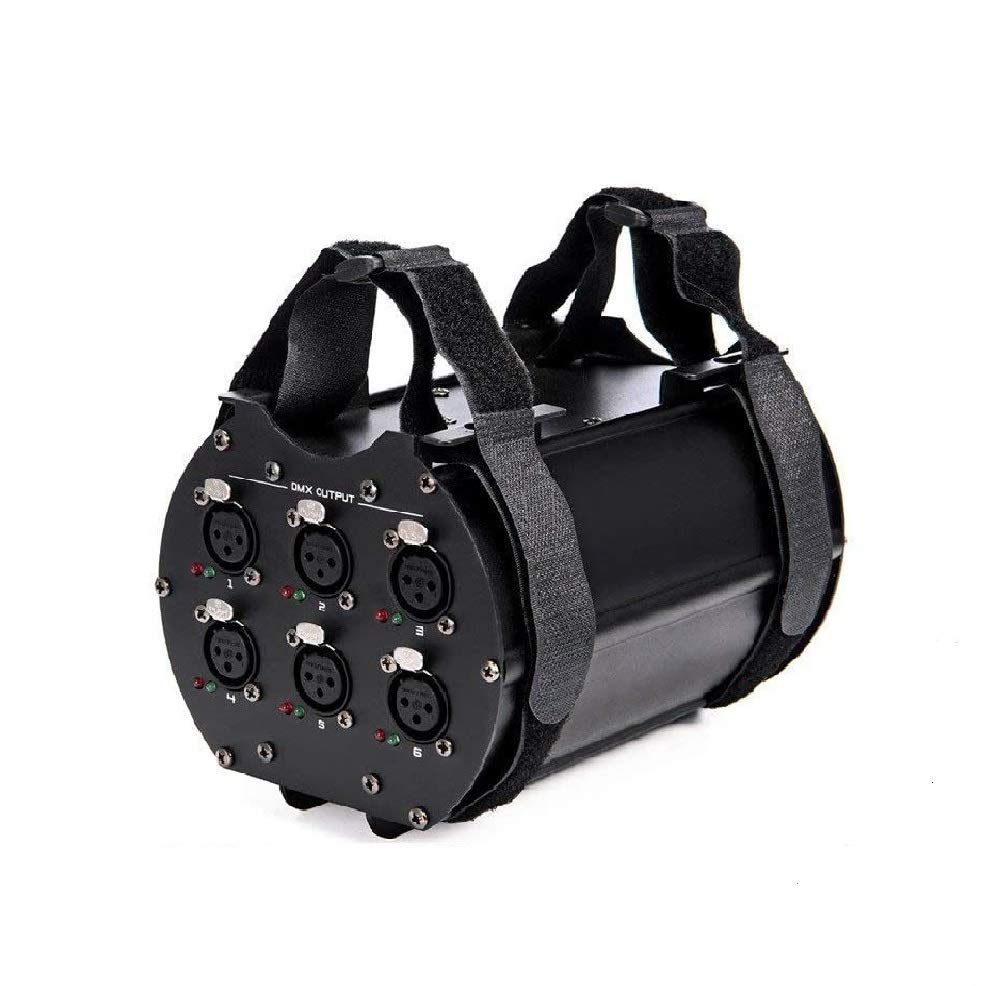 Divisor Aislado de 6 Vías MFL DMX Amplificador con Salidas de 3 Pines