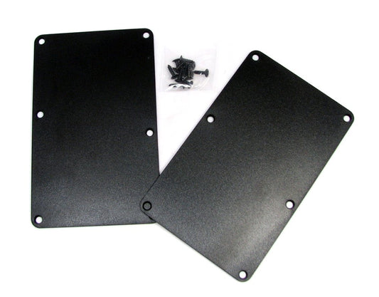 2 placas de plástico negro para guitarra eléctrica con tornillos
