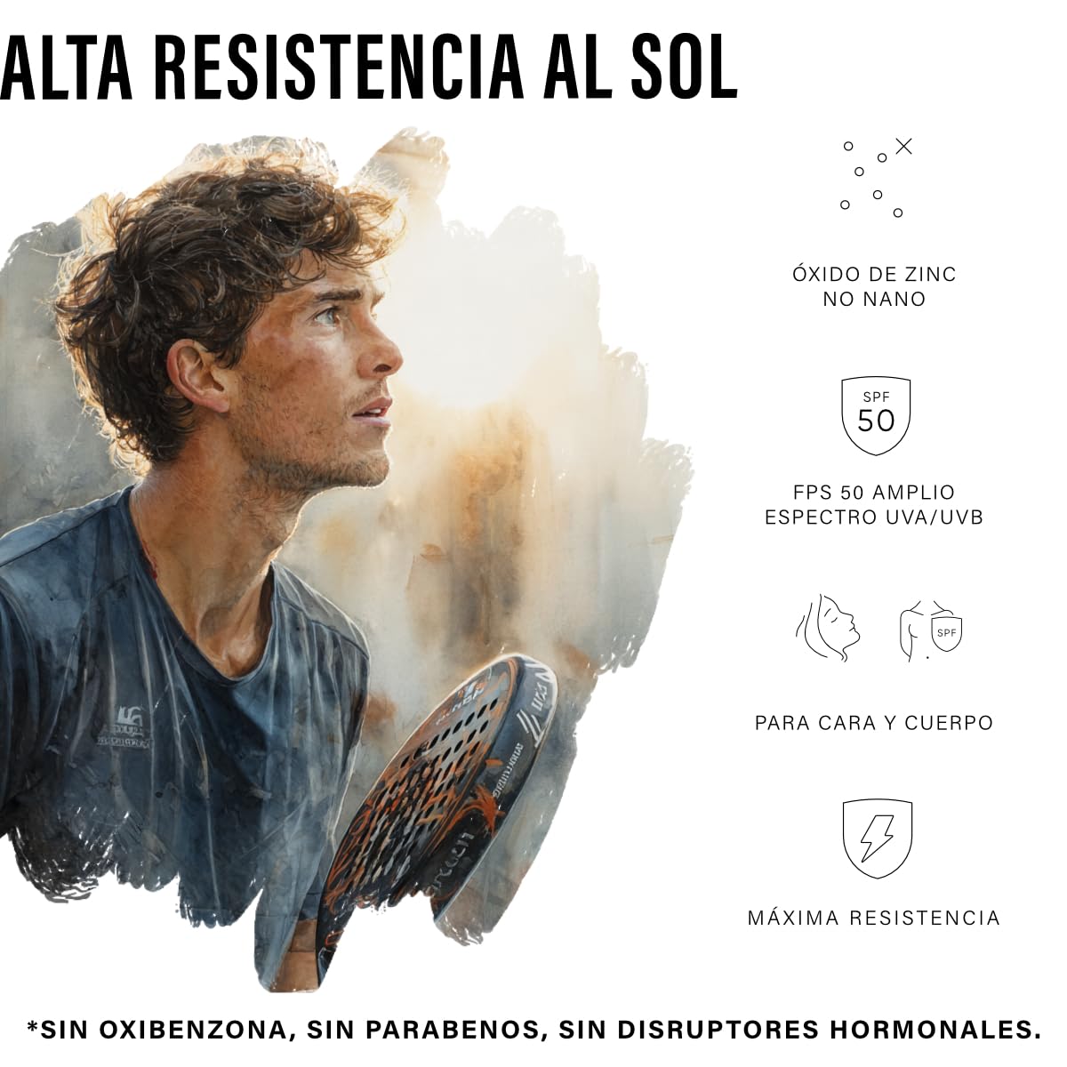 Ulmar Bálsamo Protector Solar Mineral FPS50 UVA + UVB Alta Resistencia 60gr