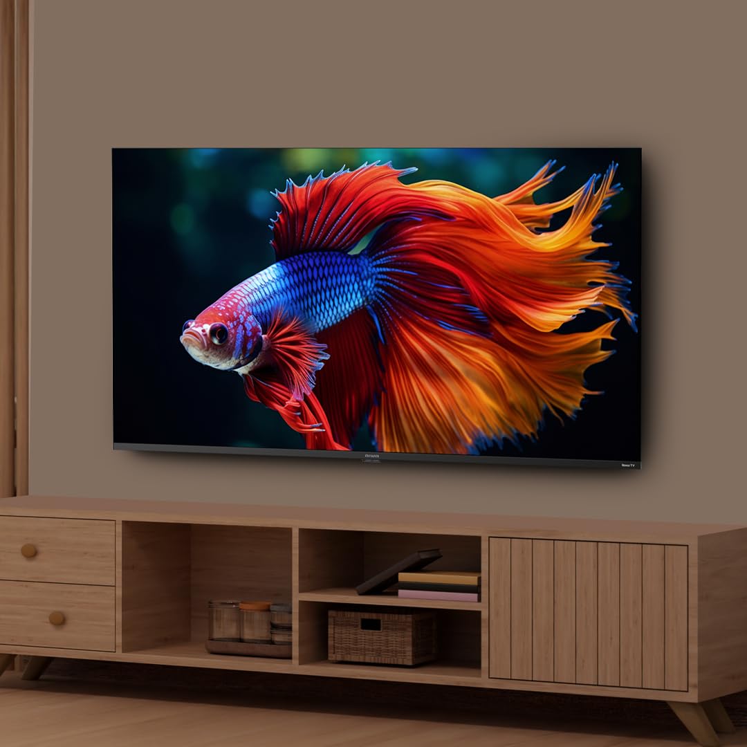 Aiwa Smart TV 50 Pulgadas QLED 4K UHD Roku TV AW50RKQ con HDR, Dolby Audio, WiFi, Bluetooth, 4 HDMI eARC, Pantalla Ultra HD