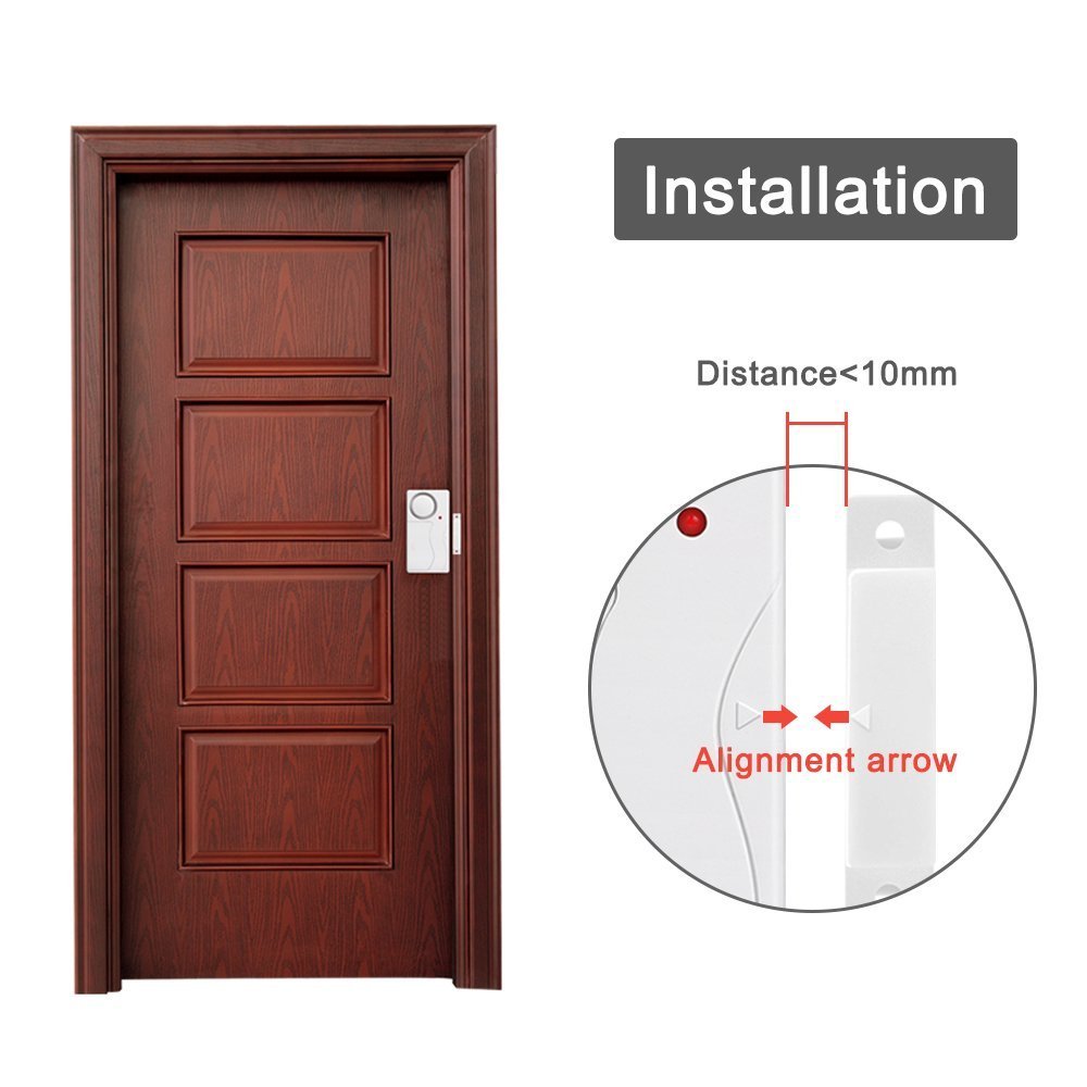 Alarmas de Seguridad Inalámbricas WSDCAM Antirrobo para Puerta y Ventana