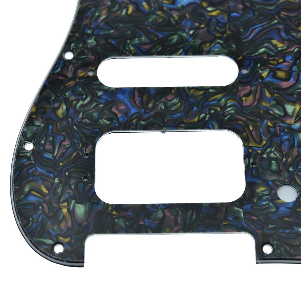 Dopro Golpeador de guitarra Strat HSS de 11 agujeros, 3 puntadas, Humbucking para American FD Stratocaster Perla de abulón