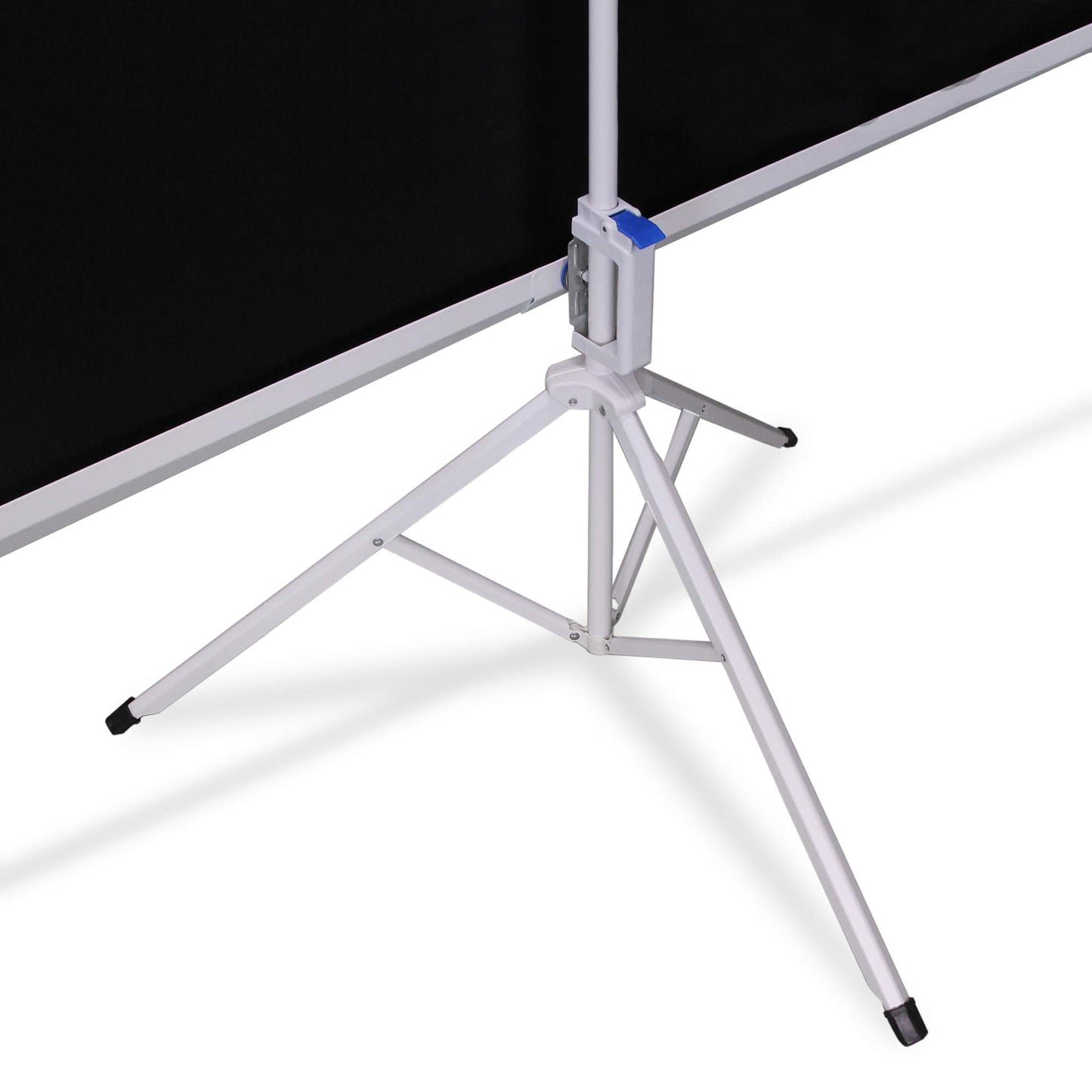 Qian Pantalla de Proyector con Soporte 120 Pulgadas, Pantalla de proyección con trípode Antiarrugas y Plegable, Blanco Mate.