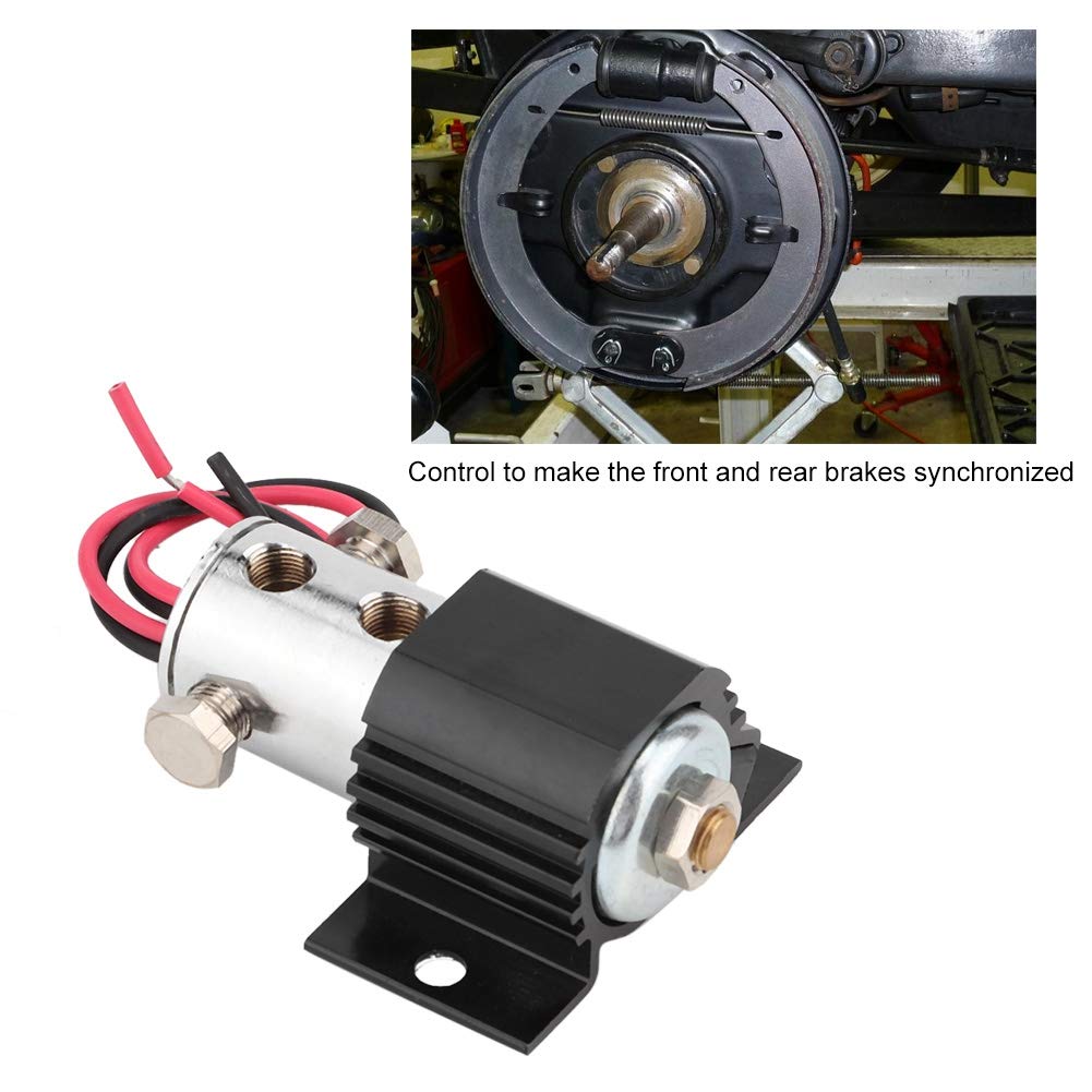 Qiilu Kit de bloqueo de línea de freno, bloqueo de freno universal Kit de control de balanceo de freno Kit eléctrico Soporte de colina para sistemas eléctricos de 12-16 voltios