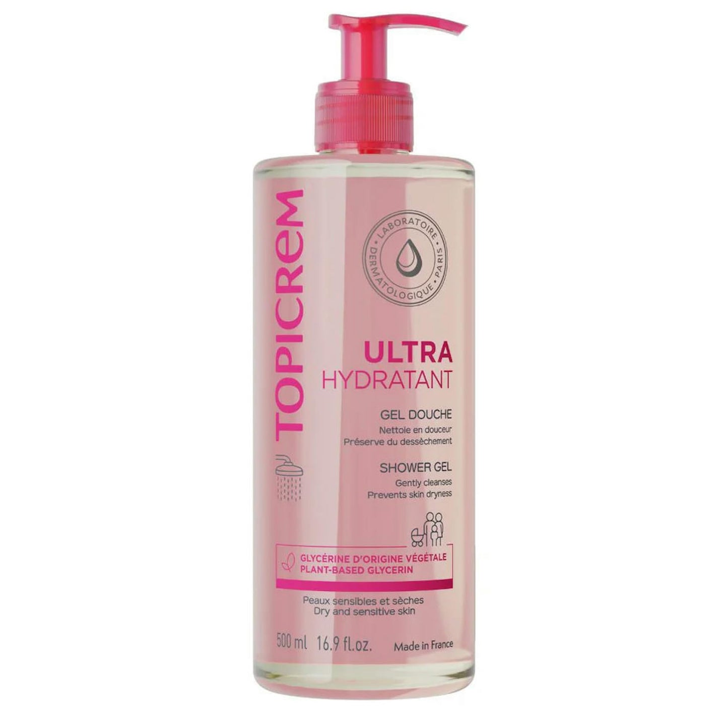 TOPICREM Gel Limpiador Corporal Suave - Pieles sensibles y secas - 500 ml