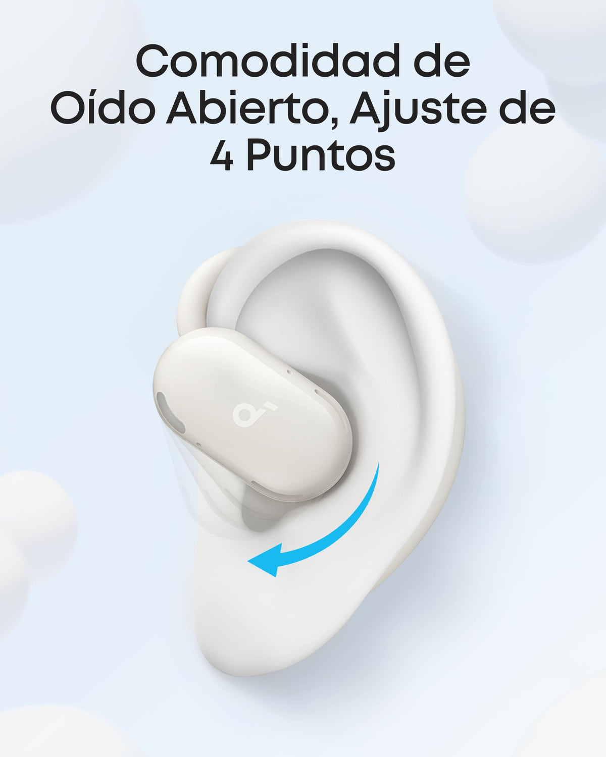 Audífonos de Oído Abierto Soundcore Anker Blanco V20i