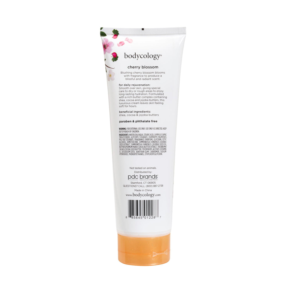 Bodycology Cherry Blossom Moisturizing Body Cream para Mujer, 8 Oz/227 gr