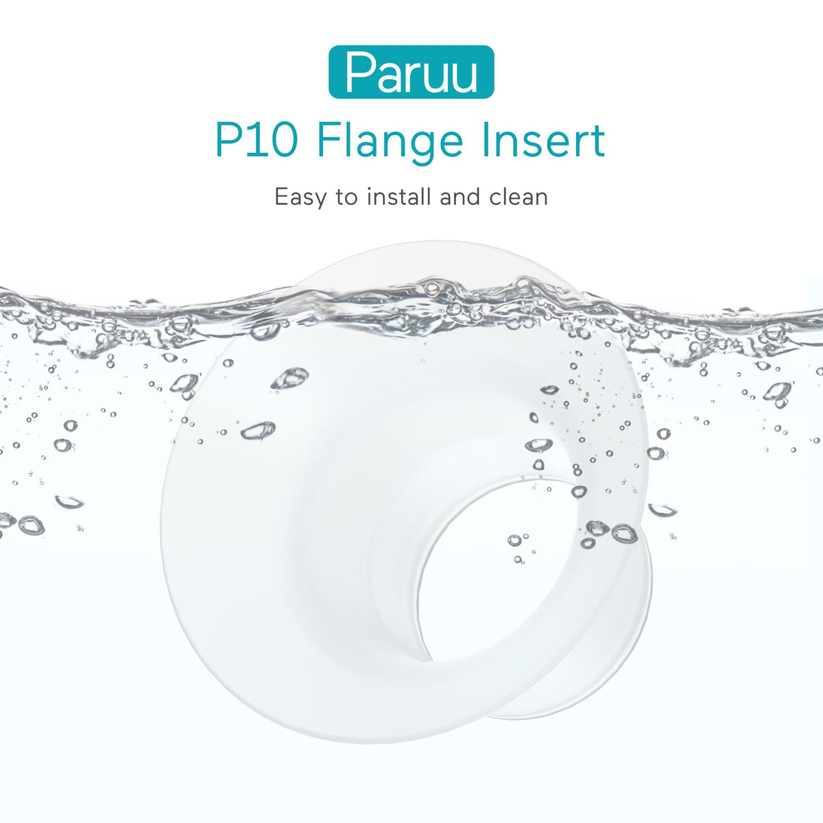 Paruu P10 - Inserto de brida de 19 mm, piezas originales para sacaleches, accesorios de repuesto para sacaleches portátil, paquete de 2