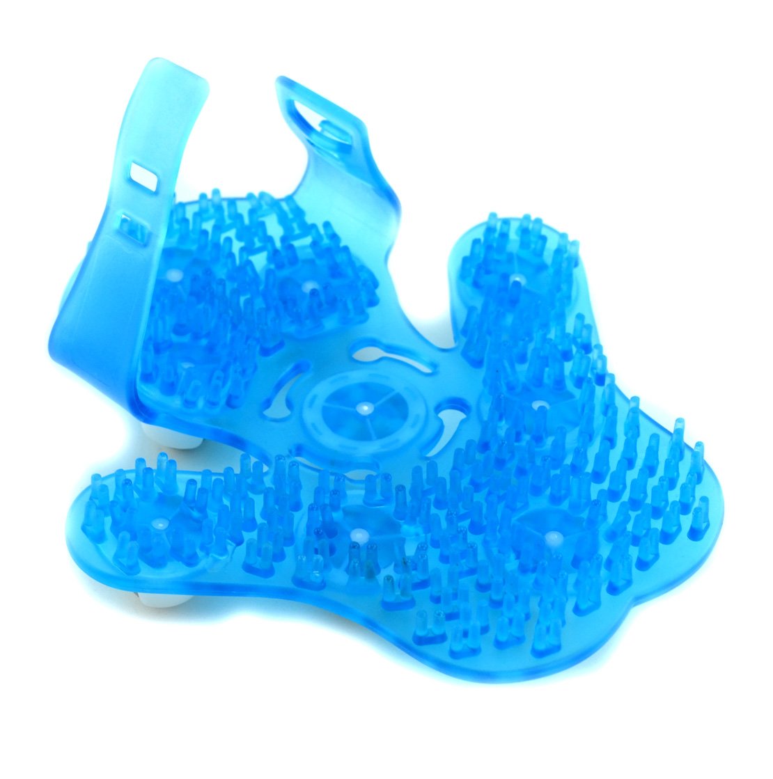 Guante de Masaje SAMYO Azul con 9 Rodillos de 360 Grados para Cuidado Corporal