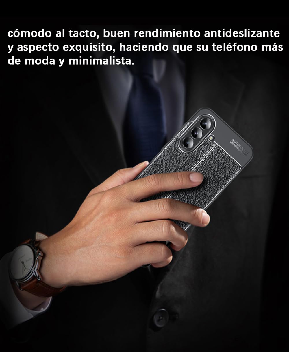 DABUNA Funda para Samsung Galaxy A36 5G Case Uso Rudo Protector de Cámara Duradero Suave Antihuellas Protector Cover (Negro)