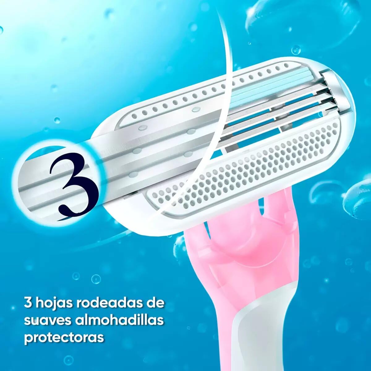 Gillette Venus Sensitive, 15 Rastrillos para Piel Sensible. Rosa, Contemporáneo, Mujeres con piel sensible