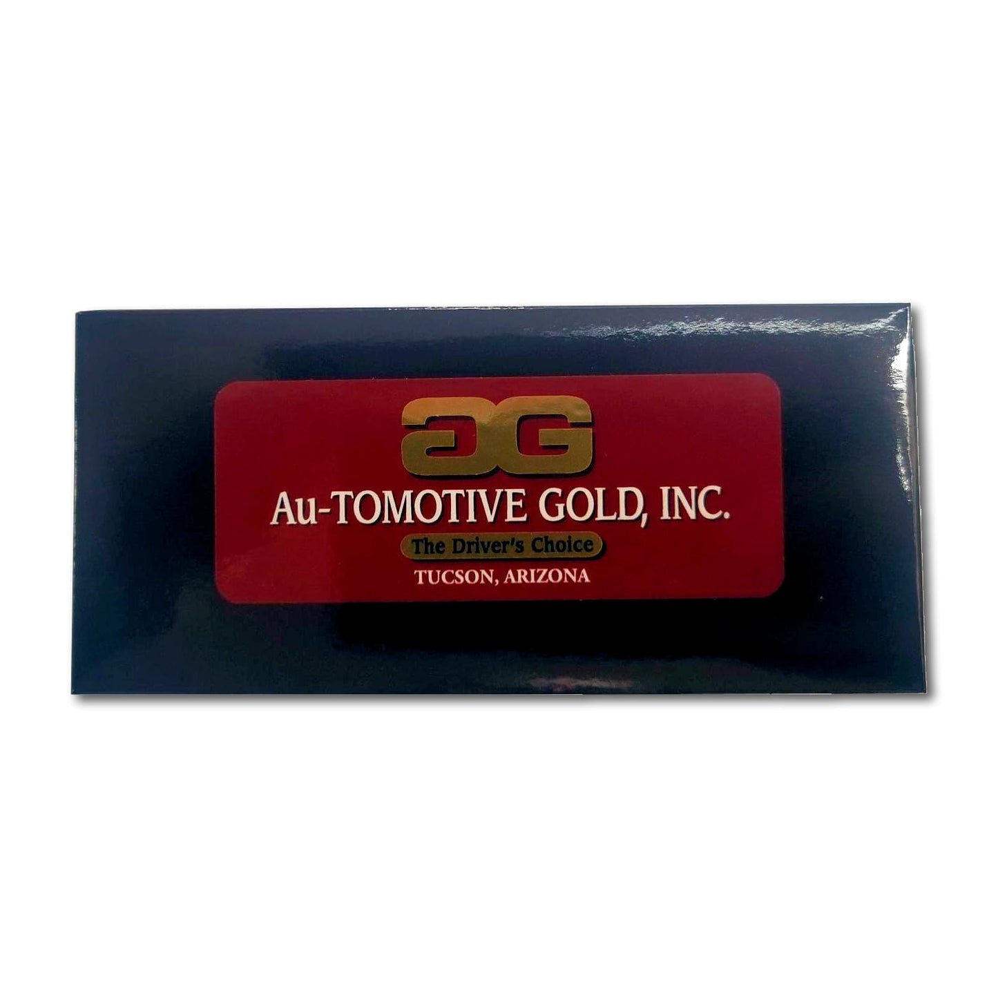 Au-Tomotive Gold, Inc. Ford Logo Black Leather Key Chain